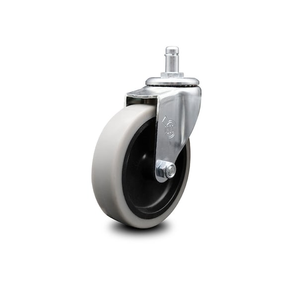 4 Inch Thermoplastic Rubber Wheel 7/8 Grip Ring Stem Caster